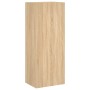 Mueble TV de pared madera ingeniería roble Sonoma 40,5x30x102cm de , Muebles TV - Ref: Foro24-836933, Precio: 59,88 €, Descue...