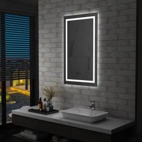 Espejo de baño con LED y sensor táctil 60x100 cm de vidaXL, Espejos - Ref: Foro24-144731, Precio: 161,34 €, Descuento: %