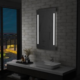 Espejo de pared de baño con LED 60x100 cm de vidaXL, Espejos - Ref: Foro24-144704, Precio: 106,99 €, Descuento: %