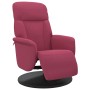 Sillón reclinable con reposapiés terciopelo rojo tinto de , Sillones - Ref: Foro24-356685, Precio: 200,33 €, Descuento: %