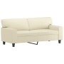 2-seater cream-colored synthetic leather sofa, 140 cm by , Sofas - Ref: Foro24-359418, Price: 253,39 €, Discount: %