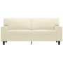 2-seater cream-colored synthetic leather sofa, 140 cm by , Sofas - Ref: Foro24-359418, Price: 253,39 €, Discount: %