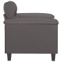 Sillón cuero sintético gris 60 cm de , Sofás - Ref: Foro24-359575, Precio: 177,87 €, Descuento: %