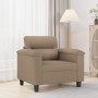 Sillón cuero sintético color capuchino 60 cm de , Sofás - Ref: Foro24-359577, Precio: 172,99 €, Descuento: %