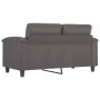 Sofá de 2 plazas de cuero sintético gris 120 cm de , Sofás - Ref: Foro24-359580, Precio: 238,32 €, Descuento: %