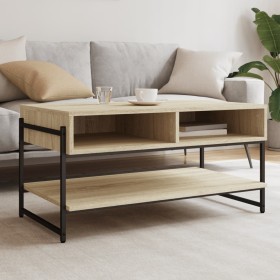 Mesa de centro madera contrachapada roble Sonoma 90x50x45 cm de , Mesas de centro - Ref: Foro24-838969, Precio: 46,99 €, Desc...