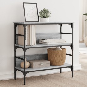 Engineered wood gray Sonoma console table 75x32x75 cm by , Side tables - Ref: Foro24-839056, Price: 49,99 €, Discount: %