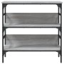 Engineered wood gray Sonoma console table 75x32x75 cm by , Side tables - Ref: Foro24-839056, Price: 49,10 €, Discount: %