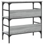 Engineered wood gray Sonoma console table 75x32x75 cm by , Side tables - Ref: Foro24-839056, Price: 49,10 €, Discount: %