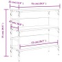 Mesa consola madera de ingeniería gris Sonoma 75x32x75 cm de , Mesas auxiliares - Ref: Foro24-839056, Precio: 49,10 €, Descue...