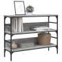 Engineered wood gray Sonoma console table 100x32x75 cm by , Side tables - Ref: Foro24-839061, Price: 62,27 €, Discount: %