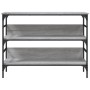 Engineered wood gray Sonoma console table 100x32x75 cm by , Side tables - Ref: Foro24-839061, Price: 62,27 €, Discount: %