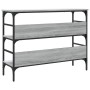 Engineered wood gray Sonoma console table 100x32x75 cm by , Side tables - Ref: Foro24-839061, Price: 62,27 €, Discount: %