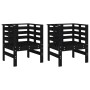 Garden chairs 2 units solid white pine wood 61.5x53x71 cm by , Garden chairs - Ref: Foro24-825132, Price: 144,29 €, Discount: %