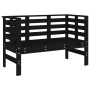 Solid black pine wood garden bench 111.5x53x71 cm by , garden benches - Ref: Foro24-825139, Price: 75,98 €, Discount: %