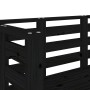 Solid black pine wood garden bench 111.5x53x71 cm by , garden benches - Ref: Foro24-825139, Price: 75,98 €, Discount: %