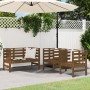 3-piece solid pine wood garden furniture set in honey brown. by , Garden sets - Ref: Foro24-825145, Price: 174,82 €, Discount: %