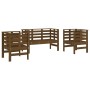 3-piece solid pine wood garden furniture set in honey brown. by , Garden sets - Ref: Foro24-825145, Price: 242,99 €, Discount: %