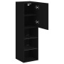 TV stands with LED lights 2 units black 30.5x30x102 cm by , TV Furniture - Ref: Foro24-837018, Price: 111,93 €, Discount: %