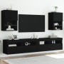 TV furniture with LED lights 2 units black 40.5x30x60 cm by , TV Furniture - Ref: Foro24-837032, Price: 82,81 €, Discount: %