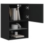 TV furniture with LED lights 2 units black 40.5x30x60 cm by , TV Furniture - Ref: Foro24-837032, Price: 82,81 €, Discount: %