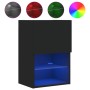 TV furniture with LED lights 2 units black 40.5x30x60 cm by , TV Furniture - Ref: Foro24-837032, Price: 82,81 €, Discount: %