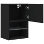 TV furniture with LED lights 2 units black 40.5x30x60 cm by , TV Furniture - Ref: Foro24-837032, Price: 82,81 €, Discount: %