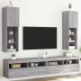 TV cabinets with LED lights 2 pcs Sonoma gray 30.5x30x102 cm by , TV Furniture - Ref: Foro24-837026, Price: 106,09 €, Discoun...