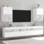 Muebles de TV con luces LED 2 uds blanco 40,5x30x60 cm de , Muebles TV - Ref: Foro24-837030, Precio: 88,54 €, Descuento: %