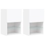 Muebles de TV con luces LED 2 uds blanco 40,5x30x60 cm de , Muebles TV - Ref: Foro24-837030, Precio: 88,54 €, Descuento: %