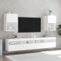 Muebles de TV con luces LED 2 uds blanco 40,5x30x60 cm de , Muebles TV - Ref: Foro24-837030, Precio: 88,54 €, Descuento: %