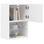 Muebles de TV con luces LED 2 uds blanco 40,5x30x60 cm de , Muebles TV - Ref: Foro24-837030, Precio: 88,54 €, Descuento: %