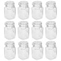 Glass jam jars with airtight seal 12 units 260 ml by vidaXL, honey jars - Ref: Foro24-50818, Price: 40,09 €, Discount: %