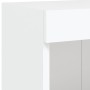 TV cabinets with LED lights 2 units white 100x30x30 cm by , TV Furniture - Ref: Foro24-837156, Price: 90,67 €, Discount: %