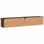 TV cabinets with LED lights 2 units brown oak 80x30x30 cm by , TV Furniture - Ref: Foro24-837154, Price: 83,20 €, Discount: %