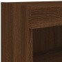 TV cabinets with LED lights 2 units brown oak 80x30x30 cm by , TV Furniture - Ref: Foro24-837154, Price: 83,07 €, Discount: %