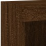 TV cabinets with LED lights 2 units brown oak 100x30x30 cm by , TV Furniture - Ref: Foro24-837168, Price: 83,99 €, Discount: %