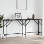 Black engineered wood console table 180x29x75 cm by , Side tables - Ref: Foro24-837762, Price: 52,88 €, Discount: %