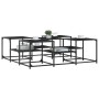 Mesa de centro madera de ingeniería negro 121x121x40 cm de , Mesas de centro - Ref: Foro24-839068, Precio: 70,69 €, Descuento: %