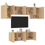 6 Stück Wandfernseher Möbel Holzwerkstoff Sonoma Eiche von , TV-Möbel - Ref: Foro24-3216441, Preis: 192,29 €, Rabatt: %