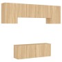 6 Stück Wandfernseher Möbel Holzwerkstoff Sonoma Eiche von , TV-Möbel - Ref: Foro24-3216441, Preis: 192,29 €, Rabatt: %