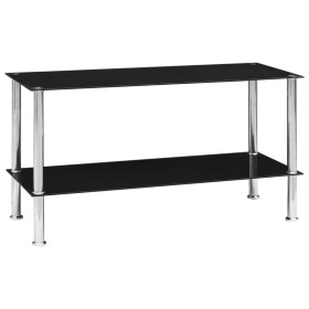 Black tempered glass coffee table 110x43x60 cm by vidaXL, Coffee table - Ref: Foro24-249536, Price: 51,99 €, Discount: %