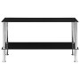 Black tempered glass coffee table 110x43x60 cm by vidaXL, Coffee table - Ref: Foro24-249536, Price: 51,03 €, Discount: %