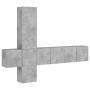 5 Stück Holzwerkstoff Wand TV Möbel Beton grau von , TV-Möbel - Ref: Foro24-3216460, Preis: 225,44 €, Rabatt: %