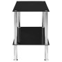 Black tempered glass coffee table 110x43x60 cm by vidaXL, Coffee table - Ref: Foro24-249536, Price: 51,03 €, Discount: %