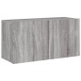 Muebles de TV de pared 6 pzas madera de ingeniería gris Sonoma de , Muebles TV - Ref: Foro24-3216476, Precio: 209,71 €, Descu...