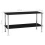 Black tempered glass coffee table 110x43x60 cm by vidaXL, Coffee table - Ref: Foro24-249536, Price: 51,03 €, Discount: %