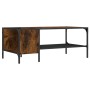 Mesa centro estante madera ingeniería roble ahumado 100x51x40cm de , Mesas de centro - Ref: Foro24-837734, Precio: 34,73 €, D...