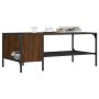 Mesa centro estante madera ingeniería roble marrón 100x51x40 cm de , Mesas de centro - Ref: Foro24-837736, Precio: 35,83 €, D...