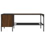 Center table with oak brown engineered wood shelf 100x51x40 cm by , Coffee table - Ref: Foro24-837736, Price: 35,83 €, Discou...